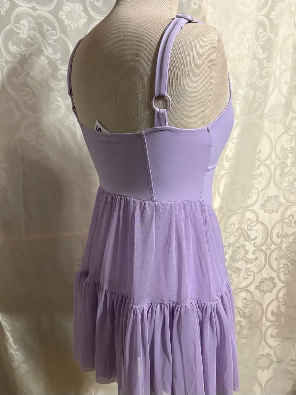 NWT- Derek Geart corset pirouette mini athletic  dress with skirts size m - Picture 6 of 16